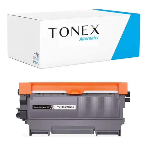 TONEX alternativ für Brother TN-2220BK Toner Schwarz bis zu 2600 Seiten
