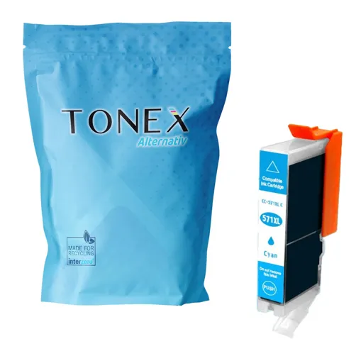 TONEX alternativ für Canon CLI-571CXL / 0332C001 Tinte Cyan bis zu 680 Seiten
