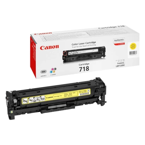 Original Canon CRG-718Y / 2659B002 Toner Gelb bis zu 2900 Seiten