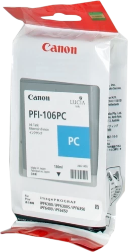Original Canon PFI-106PC / 6625B001 Tinte Photo Cyan bis zu 130 Seiten 130ml