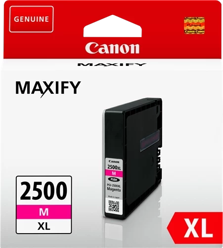 Original Canon PGI-2500XLM / 9266B001 Tinte Magenta bis zu 1295 Seiten 19ml