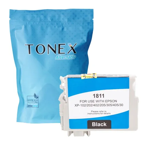 TONEX alternativ für Epson 18XLBK / T1811 Tinte Schwarz 15ml