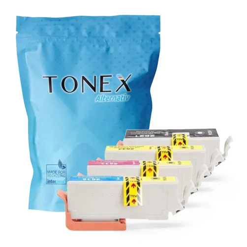 TONEX alternativ für Epson 26XL / T2636 Tinte Schwarz Cyan Magenta Gelb 61ml Multipack