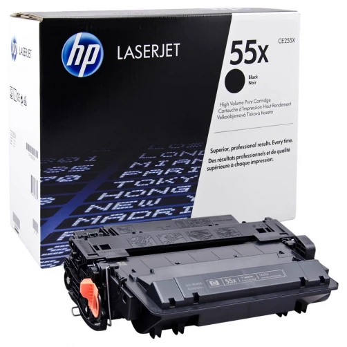 Original HP 55X / CE255X Toner Schwarz bis zu 12500 Seiten