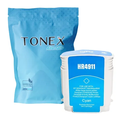 TONEX alternativ für HP 82 / C4911A Tinte Cyan bis zu 4300 Seiten