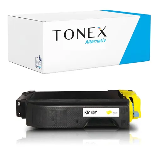 TONEX alternativ für Kyocera TK-5140Y / 1T02NRANL0 Toner Gelb bis zu 5000 Seiten