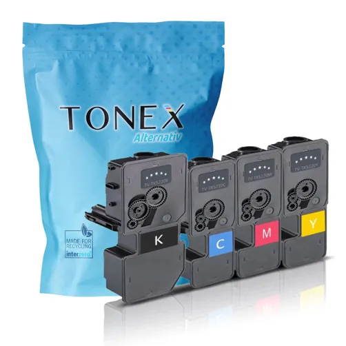 TONEX alternativ für Kyocera TK-5220M4 Toner Schwarz Cyan Magenta Gelb Spar-Set