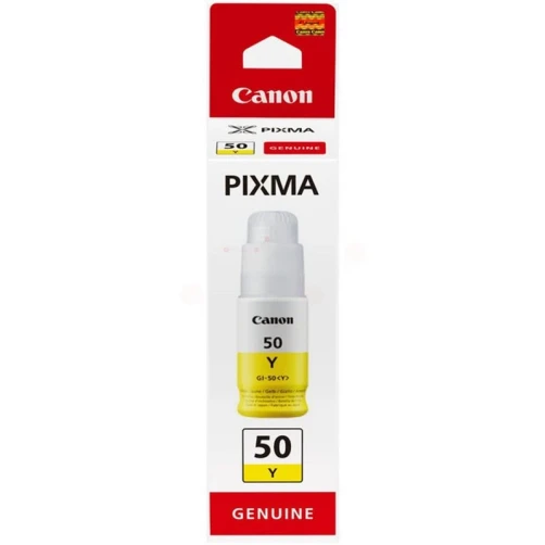 Original Canon GI-50Y / 3405C001 Tinte Tintenflasche Gelb bis zu 7700 Seiten 70ml